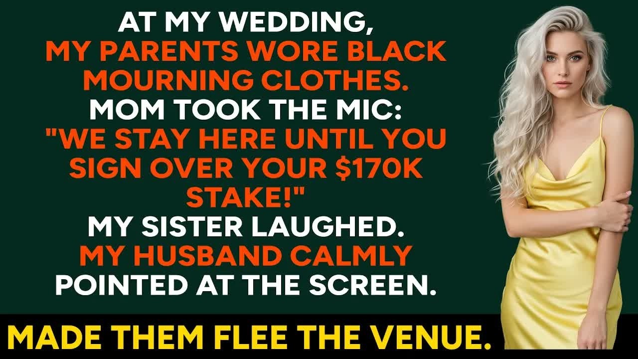 My Parents Wore Black To My Wedding—What My Husband Exposed Made Them Flee