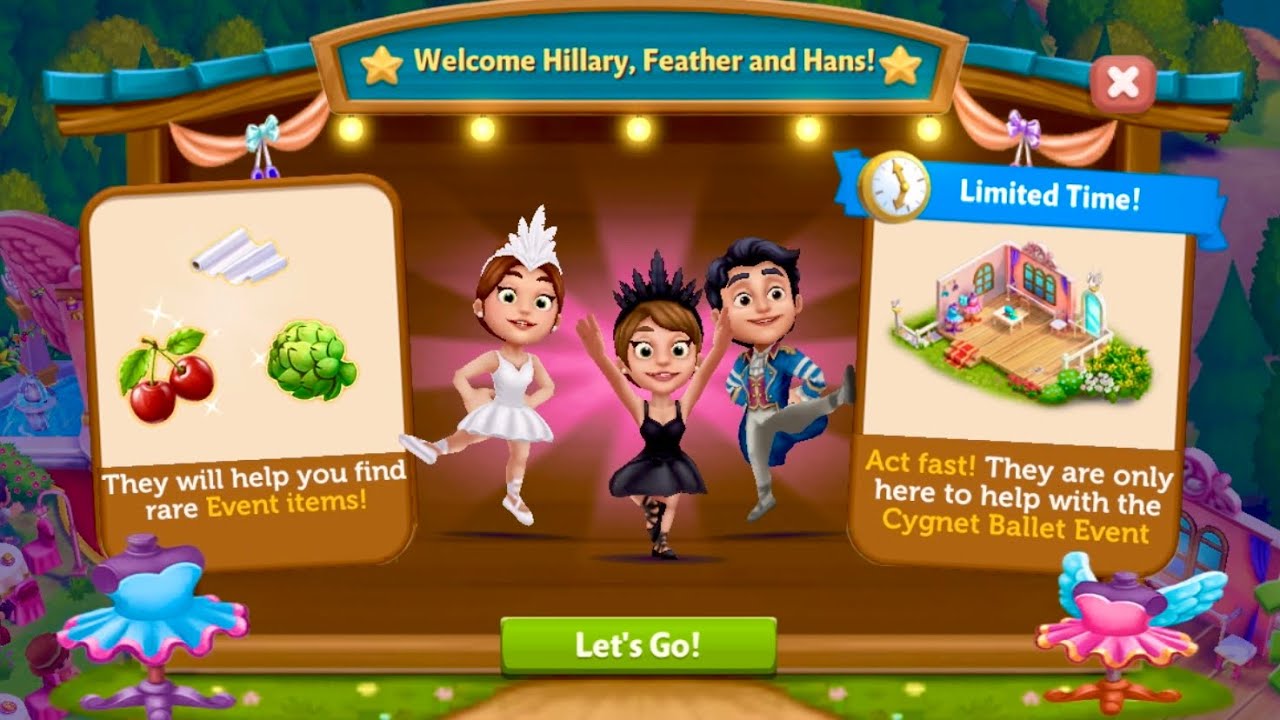 FarmVille 2 Country Escape🎹Cygnet Ballet Event Day 2 #farmville2 #iosgameplay 