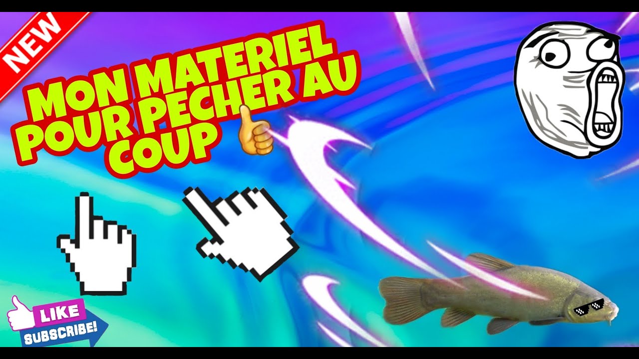 Mon materiel pour la PECHE AU COUP ! #pecheaucoup#pechedelacarpe#pechecarnassier