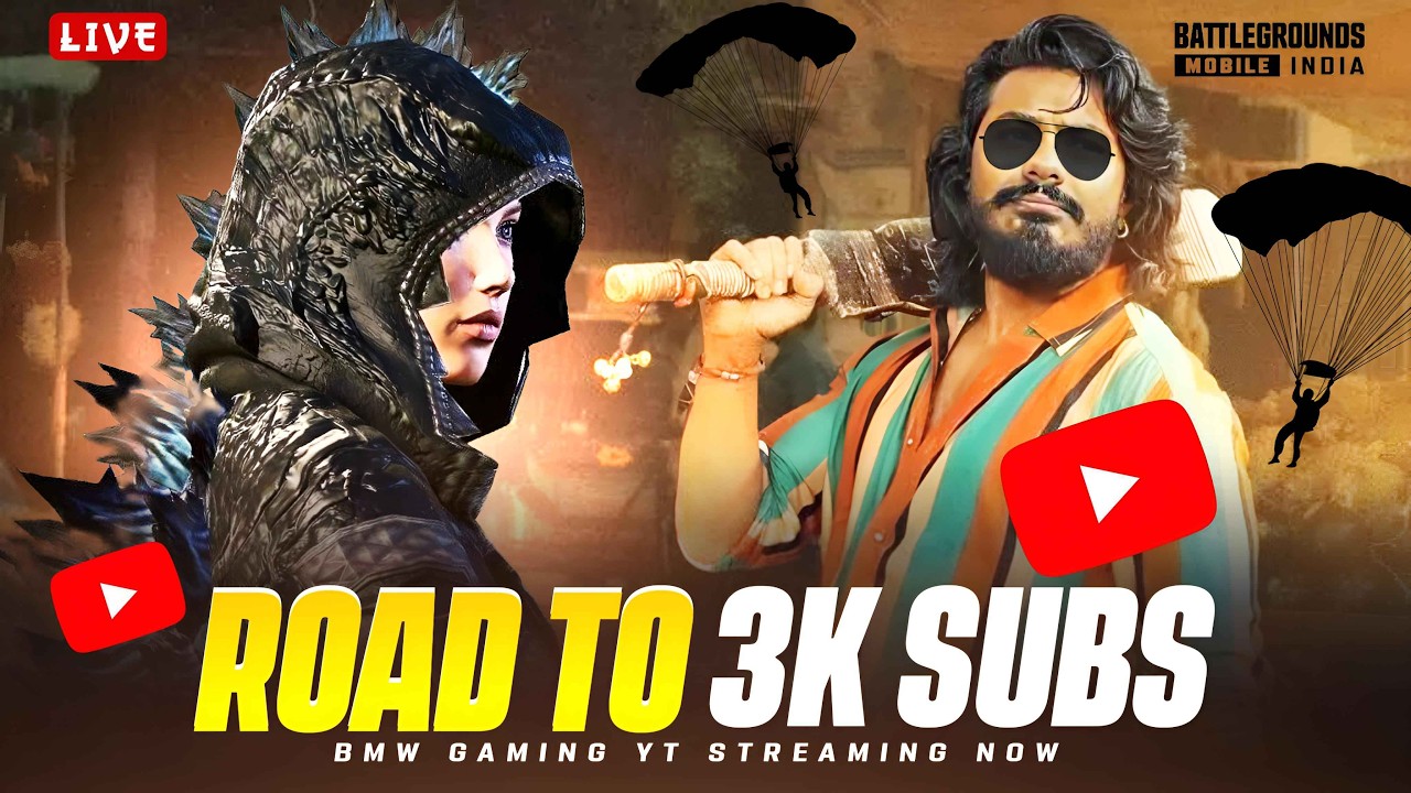 ROAD 3K SUBS STREAM #bgmishorts#pubgmobile#shorts#virallive#bgmi#short