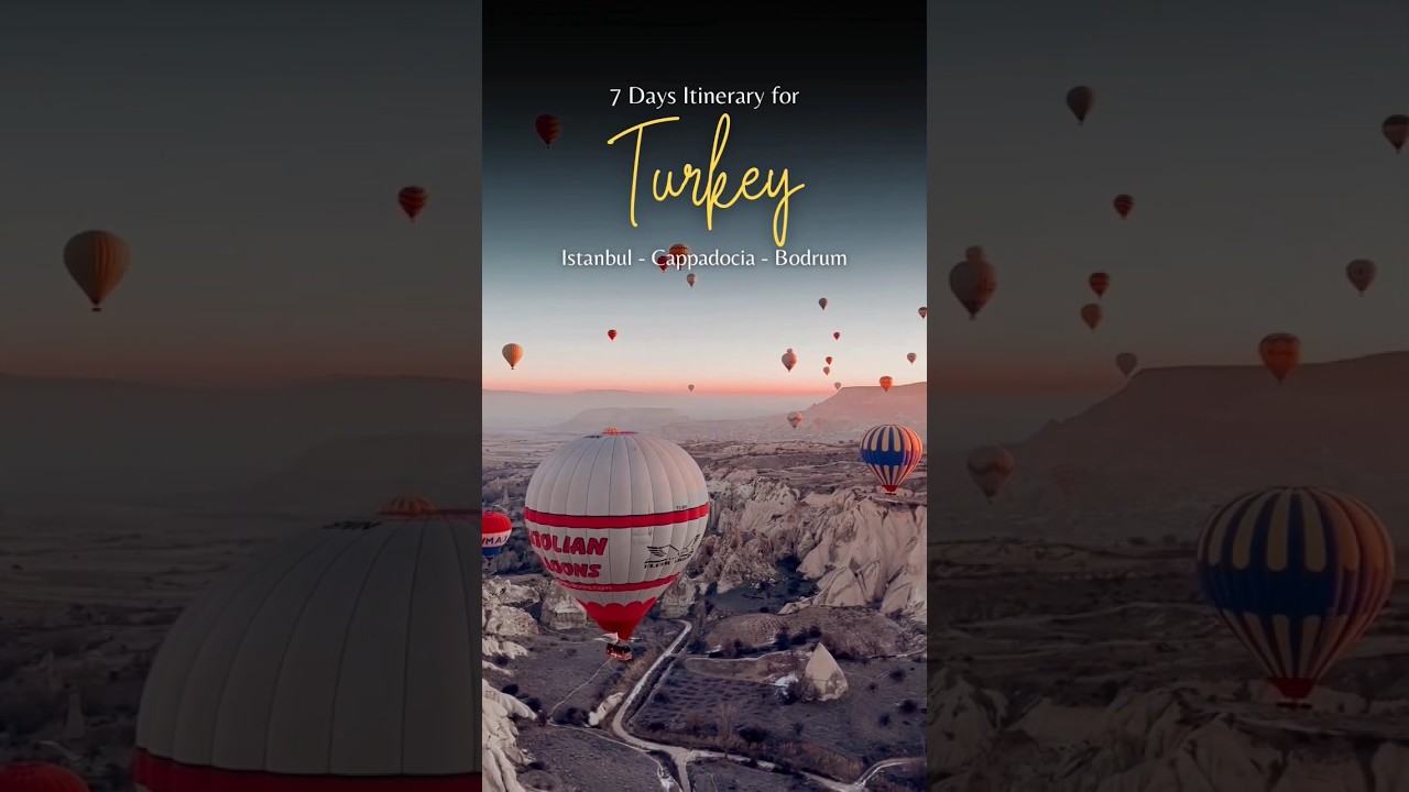 7 Days Itinerary for Turkey😍✈️
