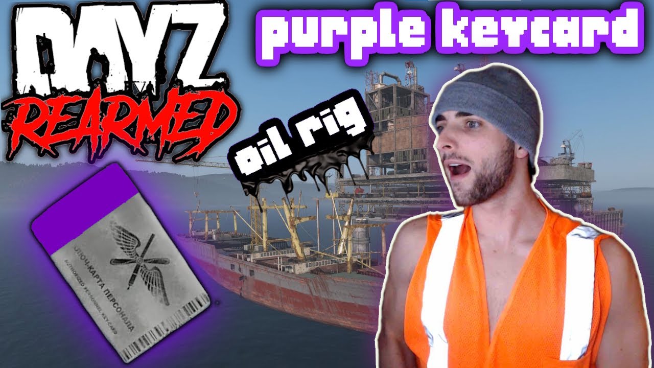 DAYZ REARMED - PURPLE KEYCARD - OFFSHORE OIL RIG