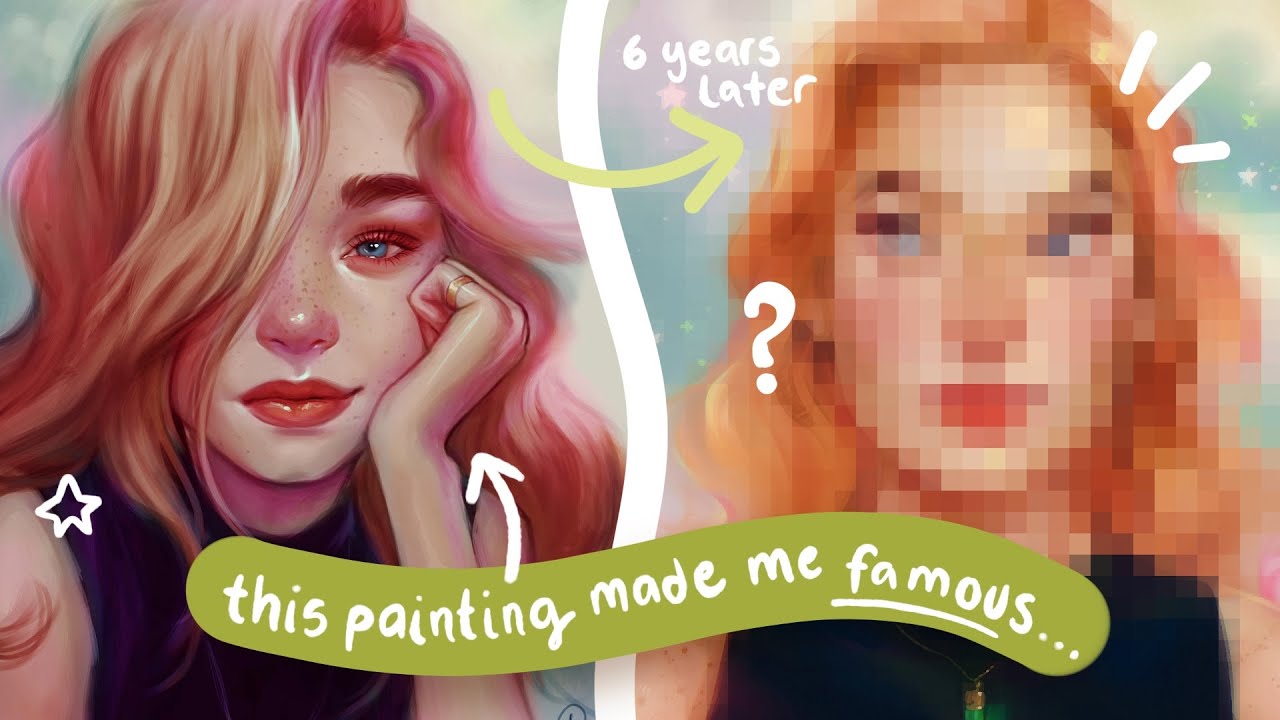 HOW I FOUND MY STYLE 😅 (the sequel) - recreating a painting from 6 years ago 👀