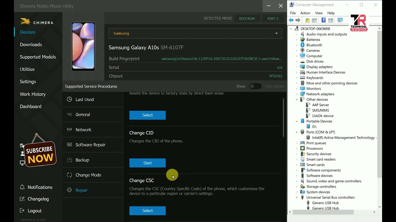 Samsung A10s FRP Chimera Tool | A107f frp Bypass | A10s Dead Recovery | A10s frp bypass | a10s MTK