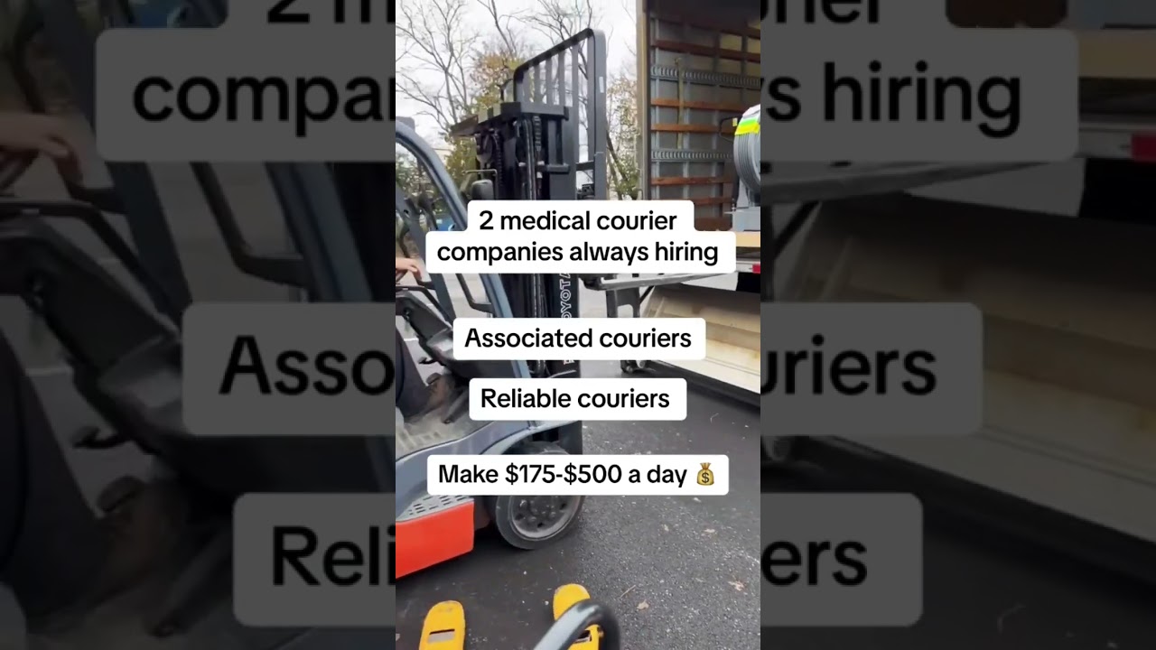 How to find medical courier jobs 💰