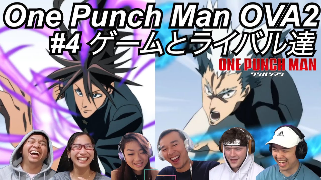 One Punch Man OVA2 #4 Reactions | Great Anime Reactors!!! | 【ワンパンマン】【海外の反応】【ゲームとライバル達】