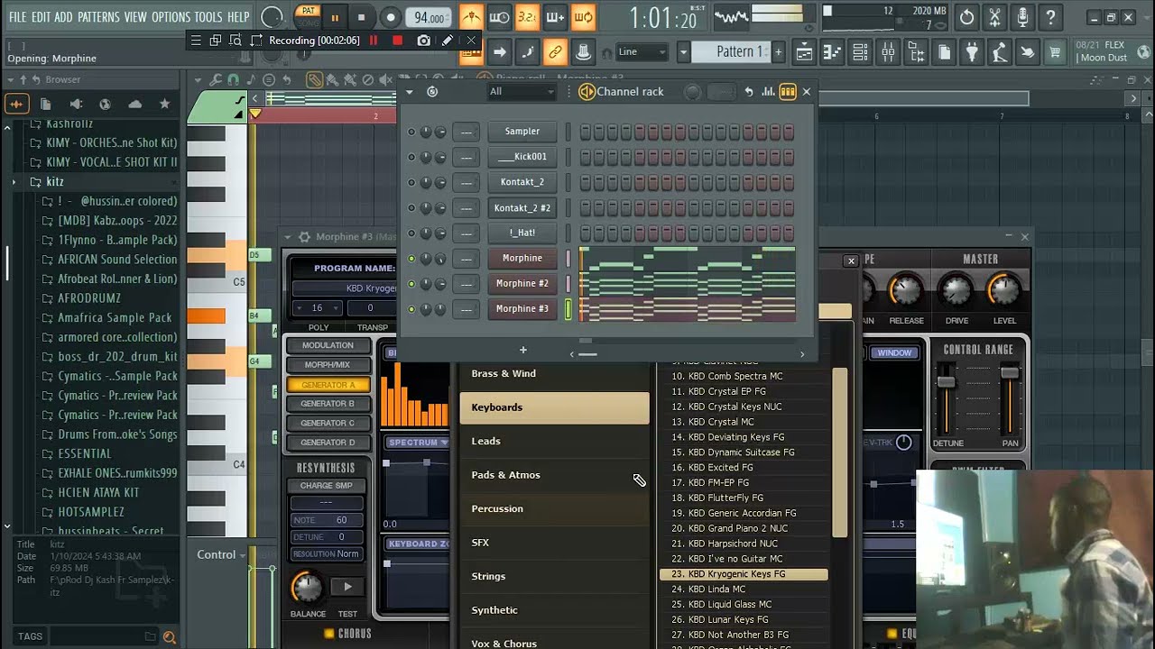 How to make a dancehall riddim beat using Morphine stock plugin 