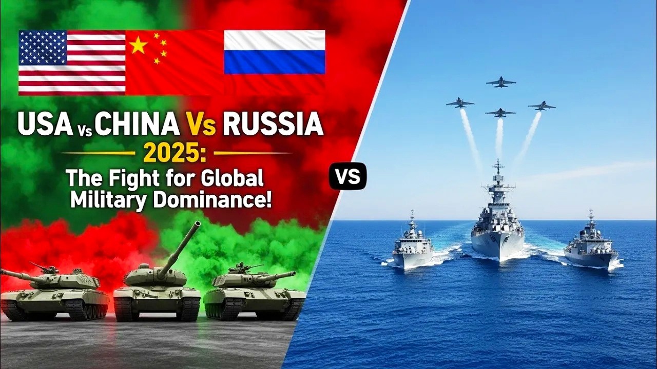 USA Vs CHINA Vs RUSSIA 2025: The Fight for Global Military Dominance!