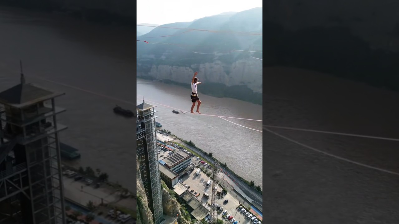 Shanxi Yellow River Datizi Cliff High Altitude Flat Belt International Challenge#中国