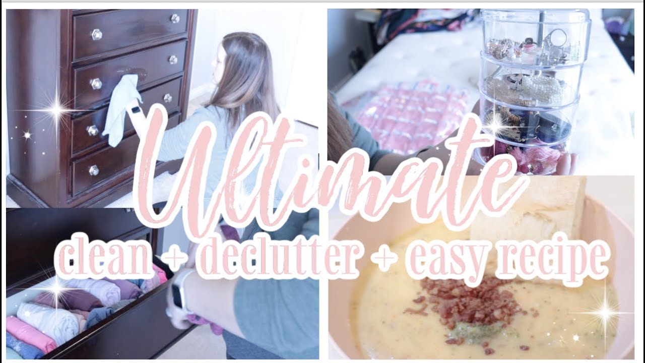 ULTIMATE CLEAN AND DECLUTTER WITH ME //EXTREME SPEED CLEANING // CLEANING VIDEO  // SIMPLY WHITLEY