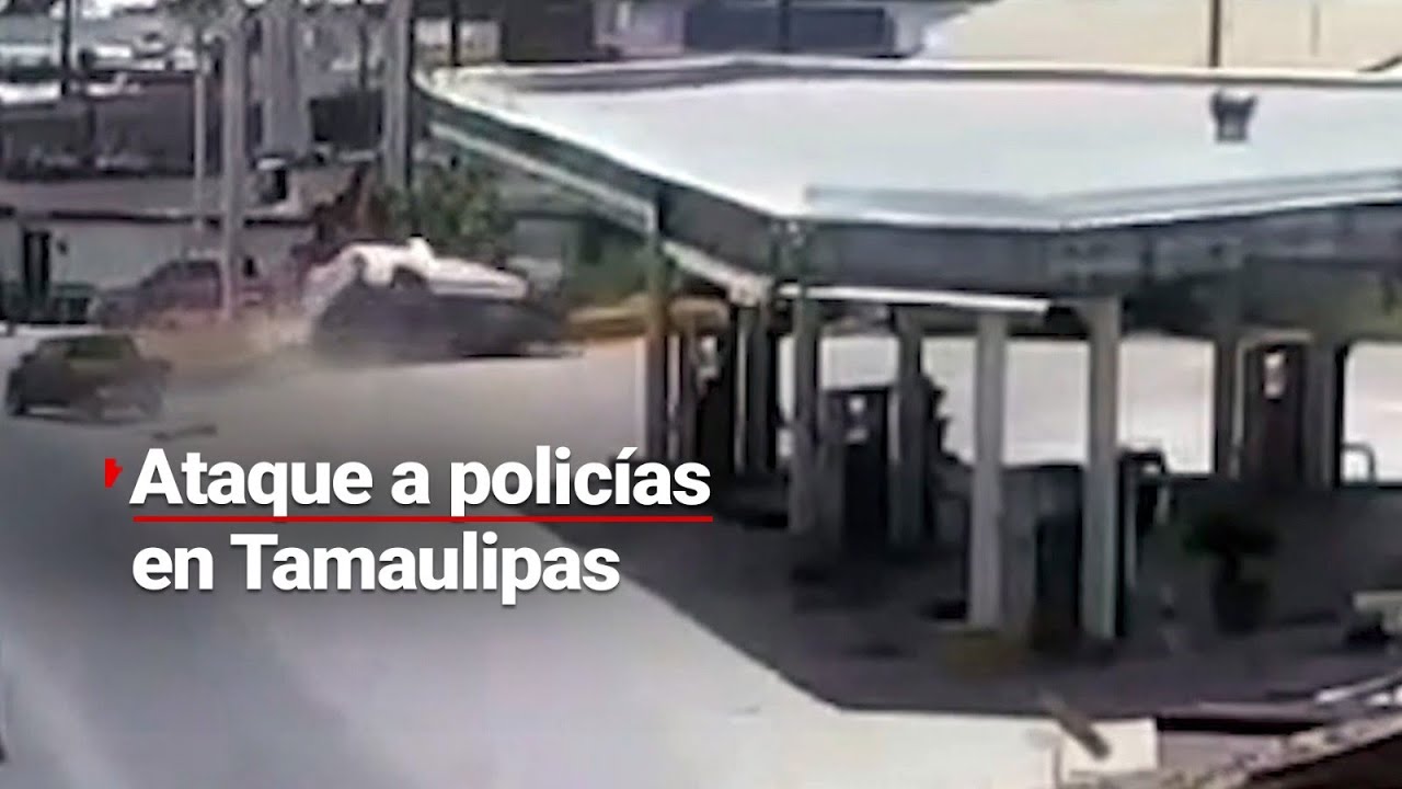 &iexcl;Es un infierno! | Captan momento en el que MATAN a elementos de la Guardia Estatal de Tamaulipas