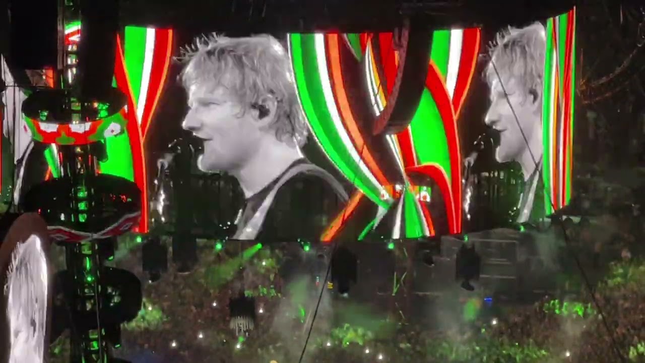 【无对白 超长视频】剪辑Ed Sheeran NY/NJ tour 黄老板破纪录8万人纽约/新泽西演唱会 包括经典歌目