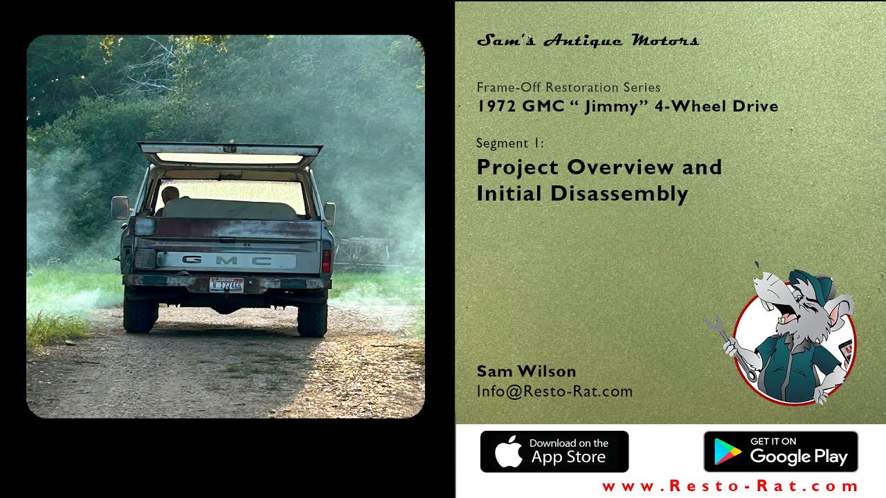 Project Introduction and Disassembly | Segment 01 – 1972 GMC “Jimmy”