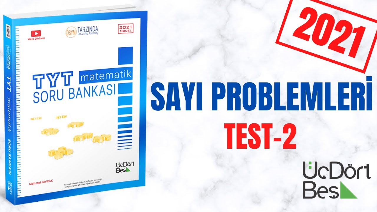 345 TYT 2021 MATEMATİK SAYI PROBLEMLERİ TEST-2 ÇÖZÜMLERİ