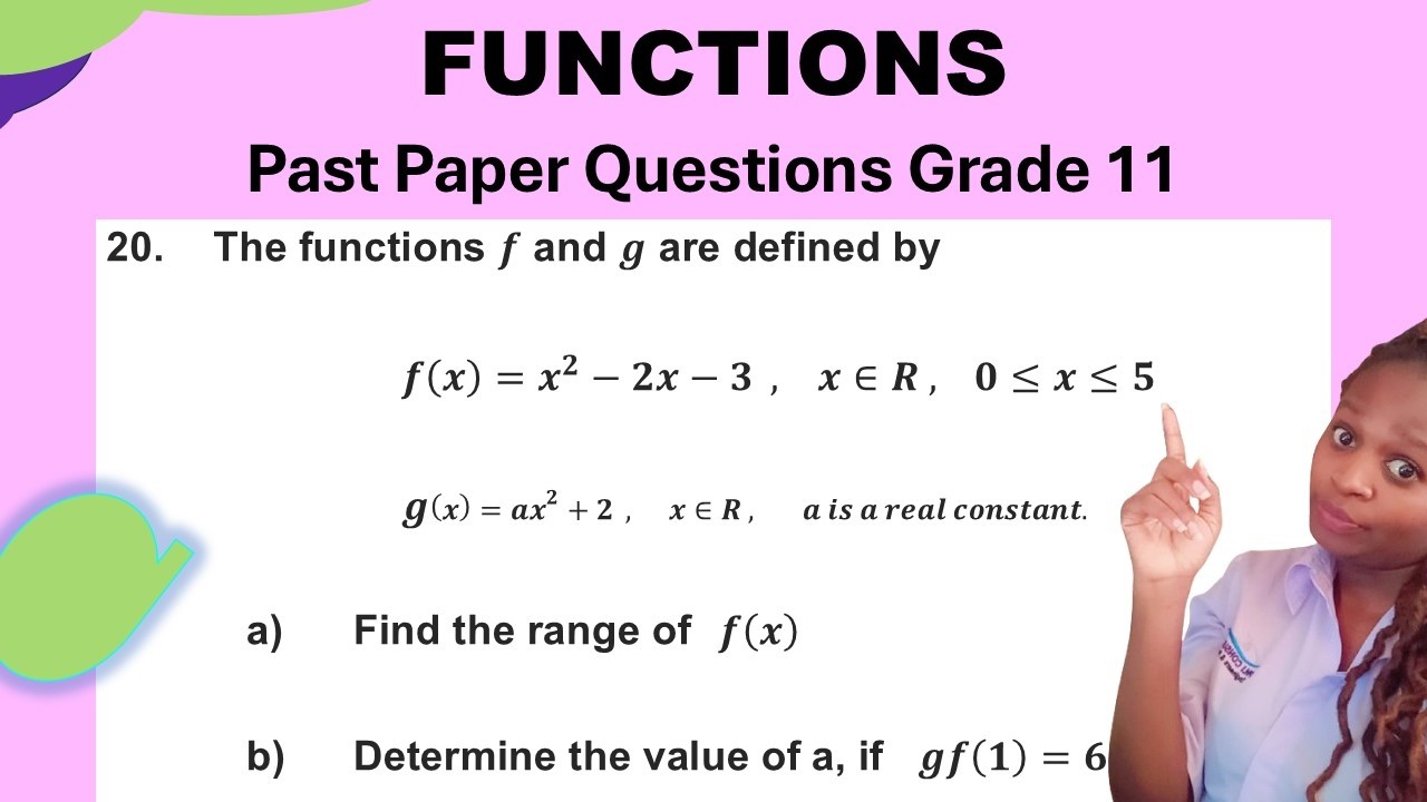 Functions Grade 11 Exam Questions