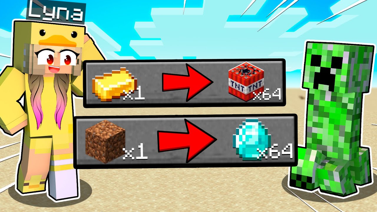 MINECRAFT PERO TODOS LOS MOBS TRADEAN ITEMS OP
