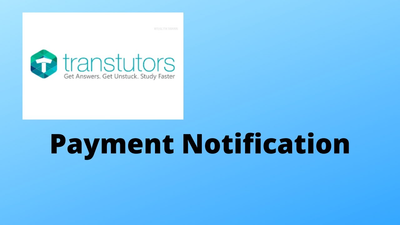 Transtutor payment