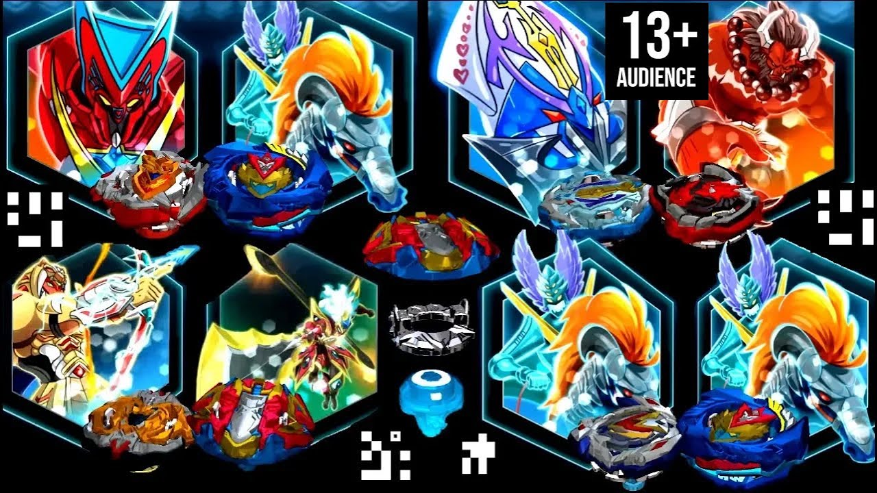 XCALIUS X4 vs HERCULES H4-QR CODES-OGRE O4 vs KRAKEN K4-VALTRYEK V5 - VALTRYEK V4-Beyblade Burst App