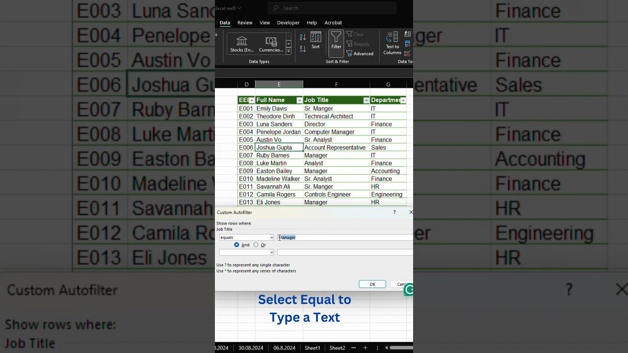 How to use Excel Text Filters: Boost Your Data Management! 