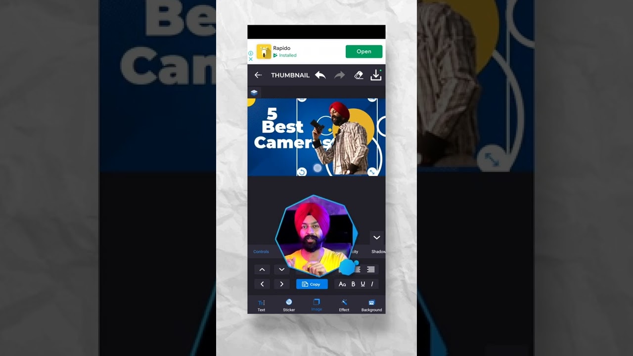 Easy THUMBNAIL MAKER 👍🏼 Asaan Tareeka Thumbnail bnane ka #thumbnail