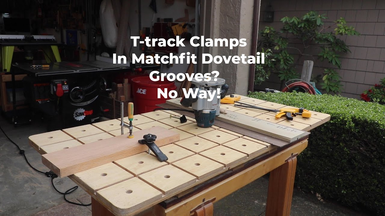 Matchfit Dovetail Grooves Can Use T-track Clamps and Jigs - Here Is How