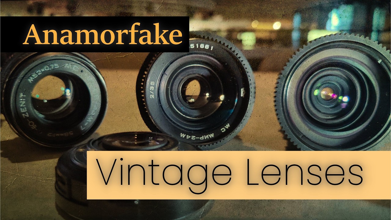 Comparing Vintage Anamorfake Lenses - 29mm vs 35mm vs 58mm - Blackmagic RAW - BMPCC 4K MFT