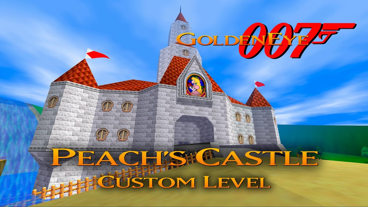 GoldenEye 007 N64 - Peach's Castle - 00 Agent (Custom level)