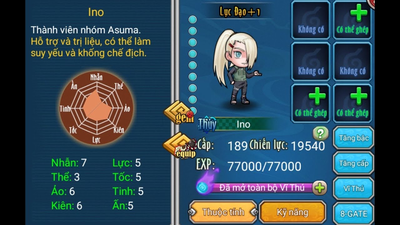 [Ninja Rebirth] Tiêu điểm tướng #90: Ino