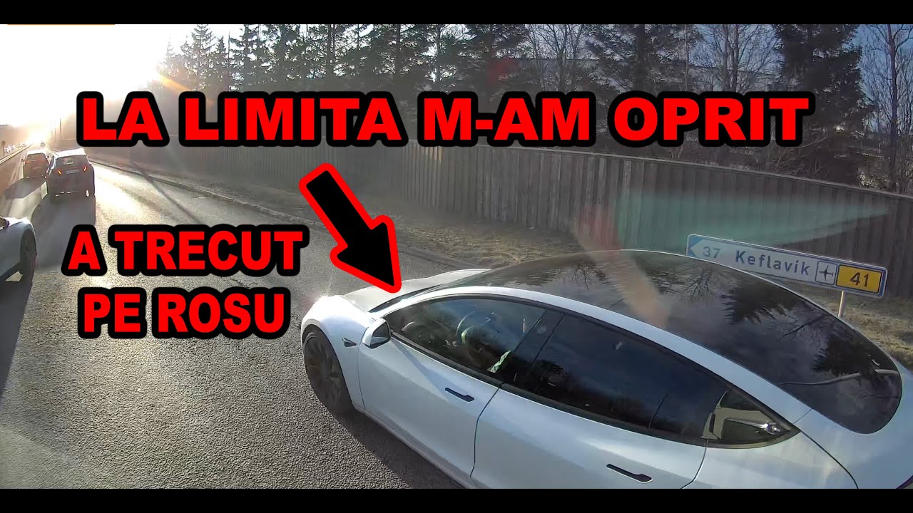 APROAPE DE ACCIDENT CU O TESLA