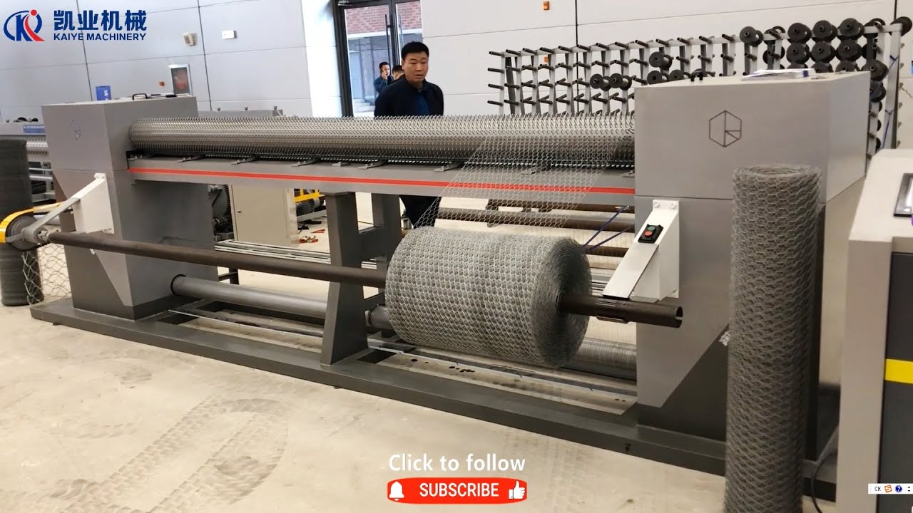 Straight-Reverse Hexagonal Mesh Weaving Machine