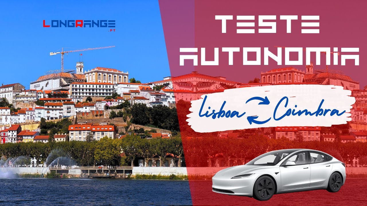 TESTE de AUTONOMIA ao TESLA MODEL 3 de 2024 | Percurso Lisboa-Coimbra-Lisboa