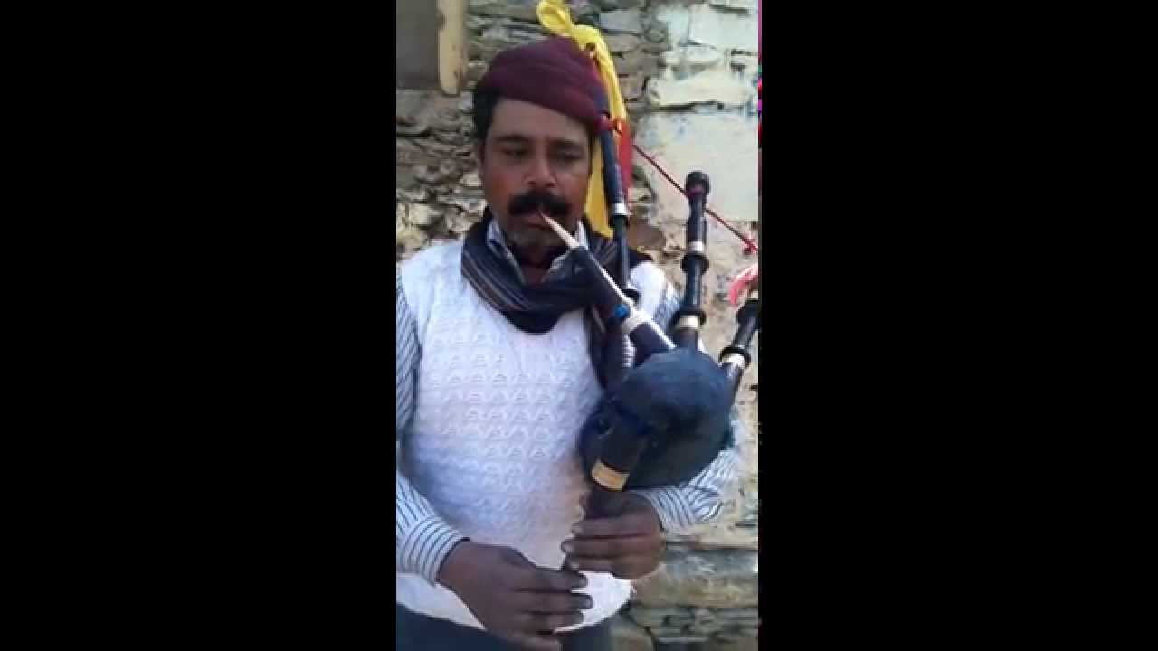 Famous Garhwali khuded song 'Na Basa Ghughuti' on Masak been (Bagpipe)