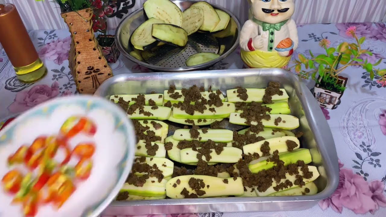 المسقعة من غير قلي ولا نار… وب٢٠٠جرام لحمة بس والطعم حكاية😍🔥#food #viral #طبخ #سريع 