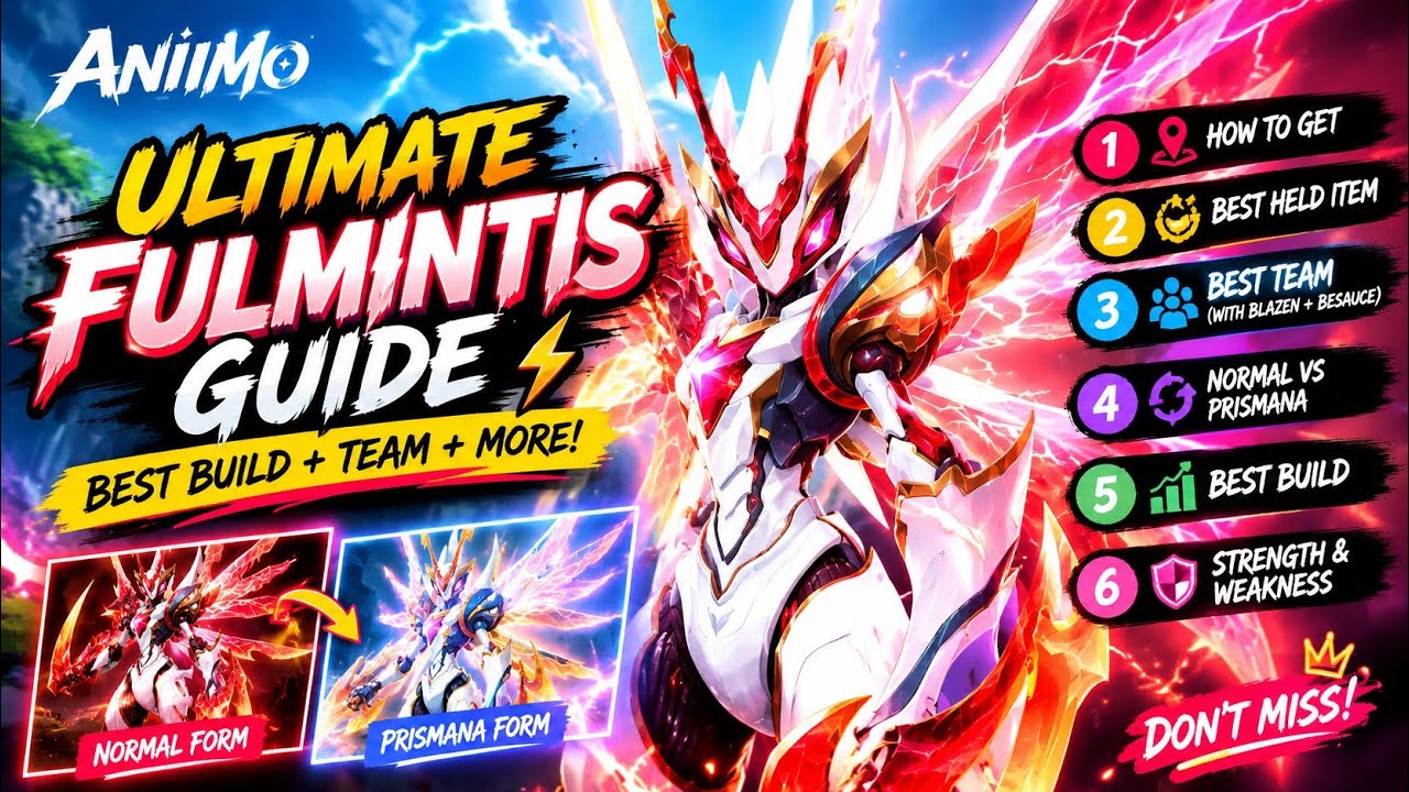 ULTIMATE FULMINTIS GUIDE! ⚡ ANIIMO #aniimo #guide 