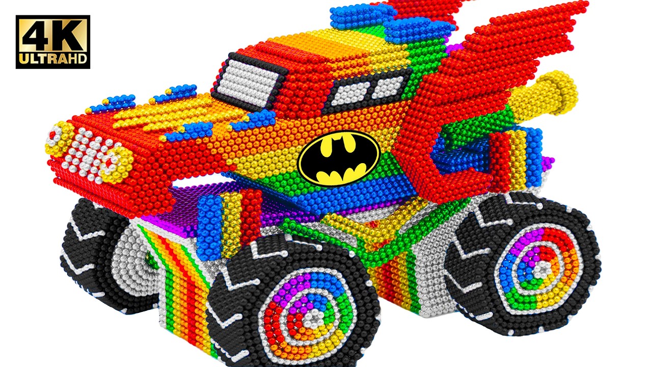 How To Make Batmobile Car For Batman From Miniature Magnetic Balls
