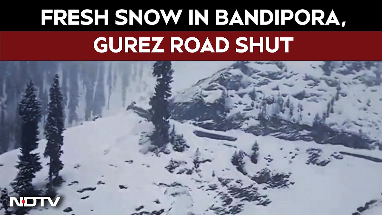 Jammu And Kashmir News | Fresh Snow In Bandipora, Gurez Road Shut