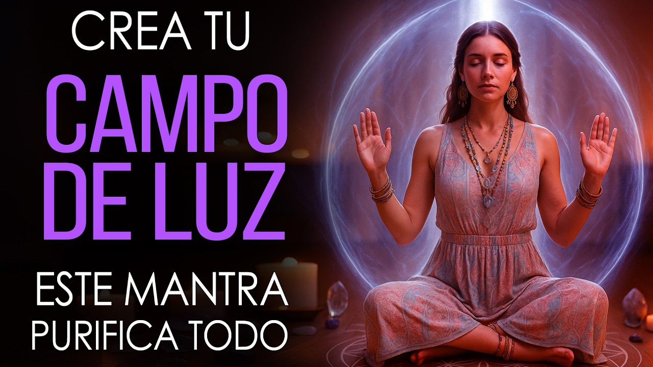 ACTIVA TU ESCUDO ENERGÉTICO 🌟  Mantra de PROTECCIÓN para LIMPIAR tu AURA y HOGAR