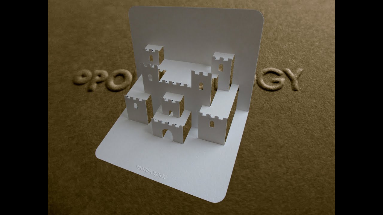 Pop Up Castle Card Tutorial - Origamic Architecture