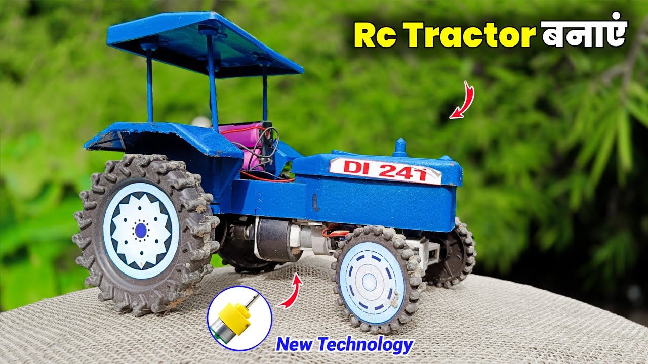 How to make RC tractor at home,Rc Tractor Kaise banaen, homemade RC tractor🤯 🚜 #rctractor