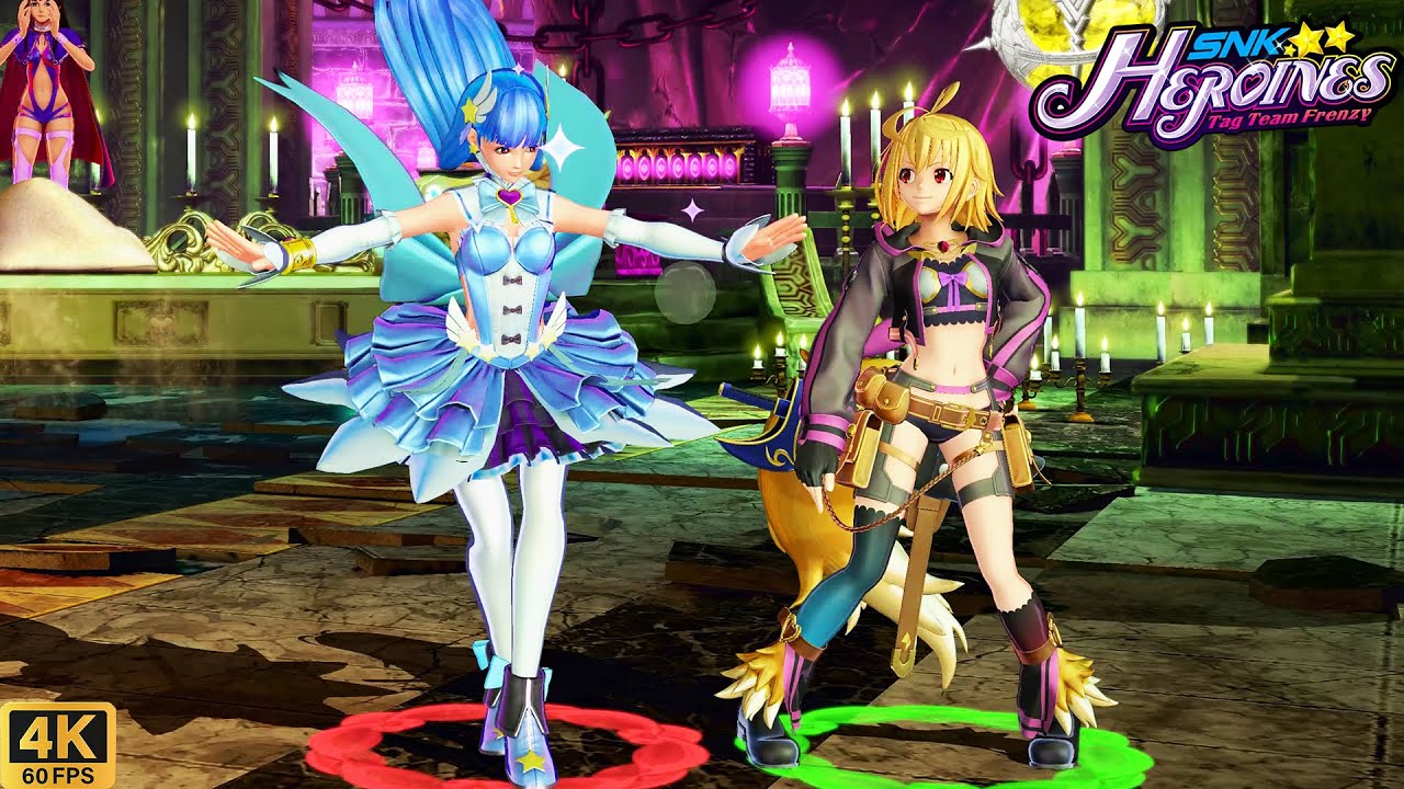 Luong & Thief Arthur vs Athena & Nakoruru | SNK Heroines Tag Team Frenzy
