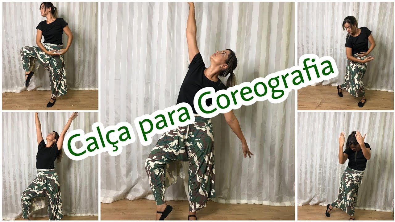 Calça para coreografia sem costura.