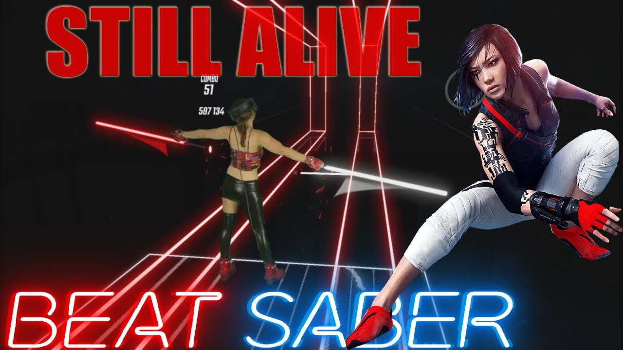 Beat Saber || Lisa Miskovsky – Still Alive (Theme From Mirror’s Edge) (Expert+) || Mixed Reality