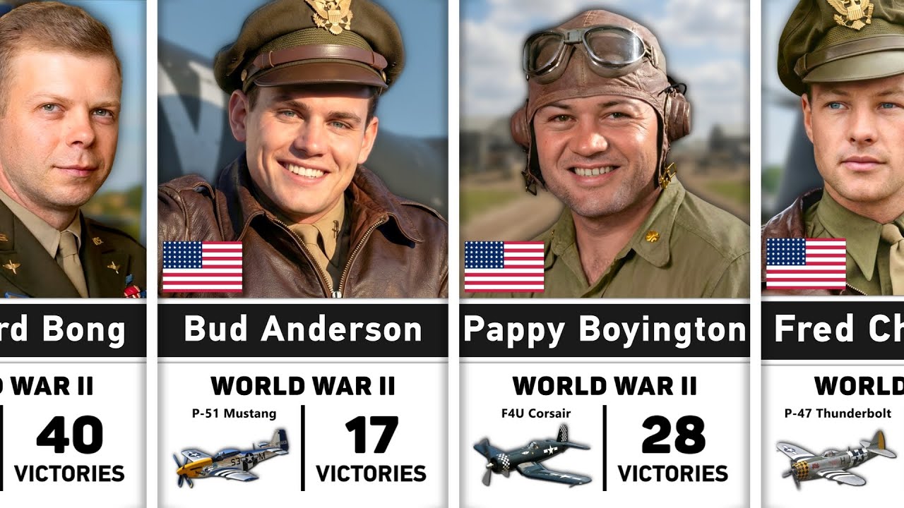 Top 50 American Fighter Aces Who Ruled the Skies | The #1 Will Shock You