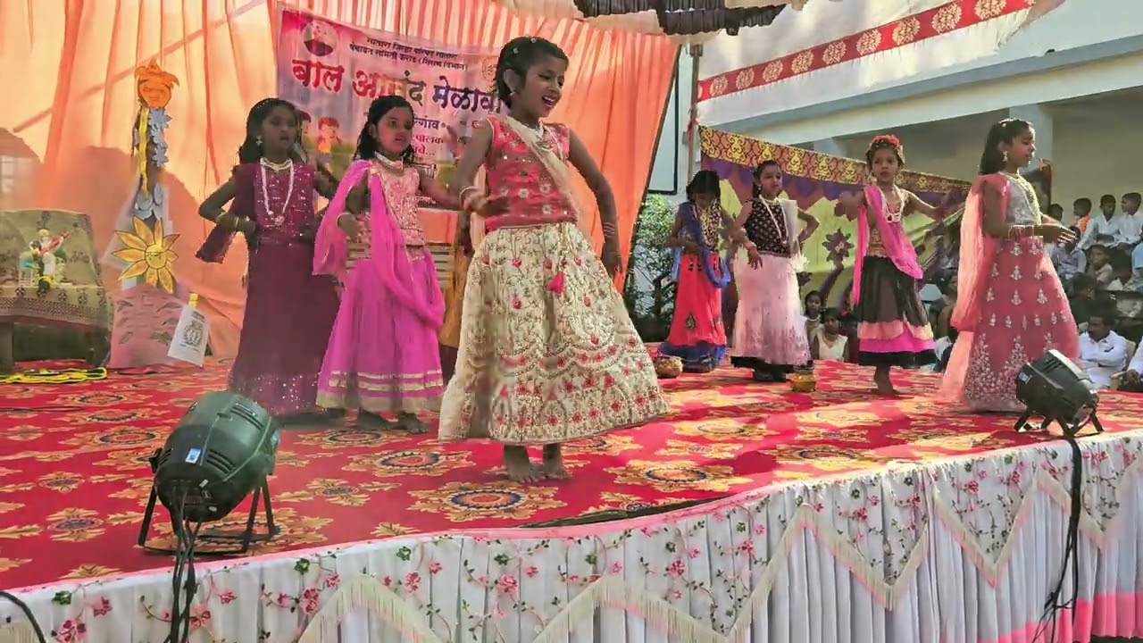 Krishna Murari dance by Z.P. CPS. Charegaon #marathischool