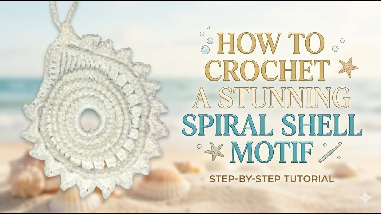 How to Crochet a Stunning Spiral Shell Motif