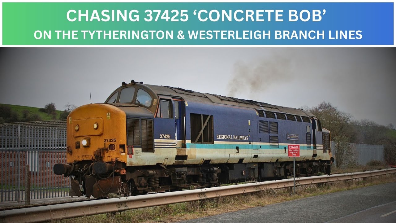 CLASS 37425 'CONCRETE BOB' ON THE TYTHERINGTON & WESTERLEIGH BRANCHES 28/12/25