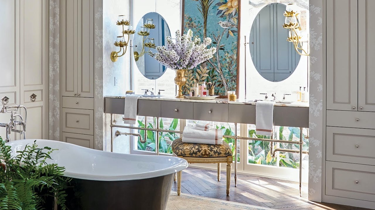 Primary Bath and Dressing Room Tour - FLOWER Magazine Baton Rouge Showhouse