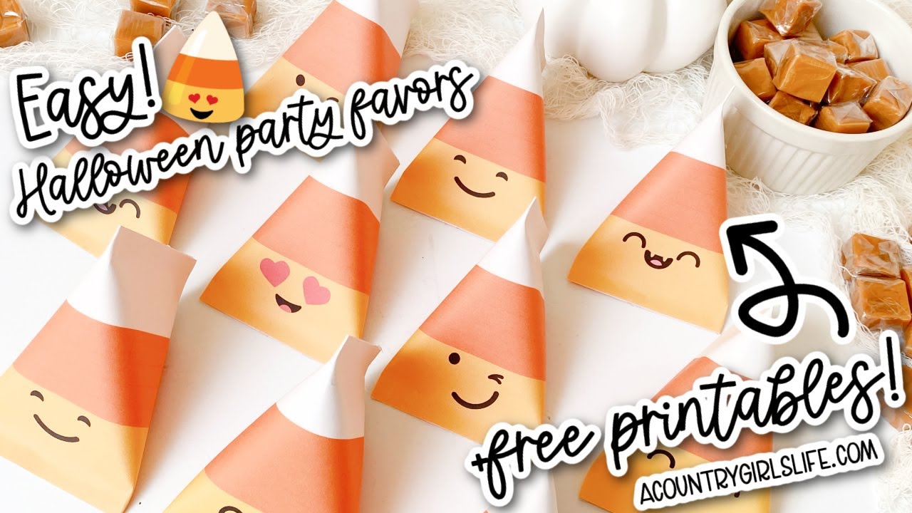 Easy Halloween Party Favors for Kids, Tweens, Teens, Classroom, Students & Teachers! FREE PRINTABLE!