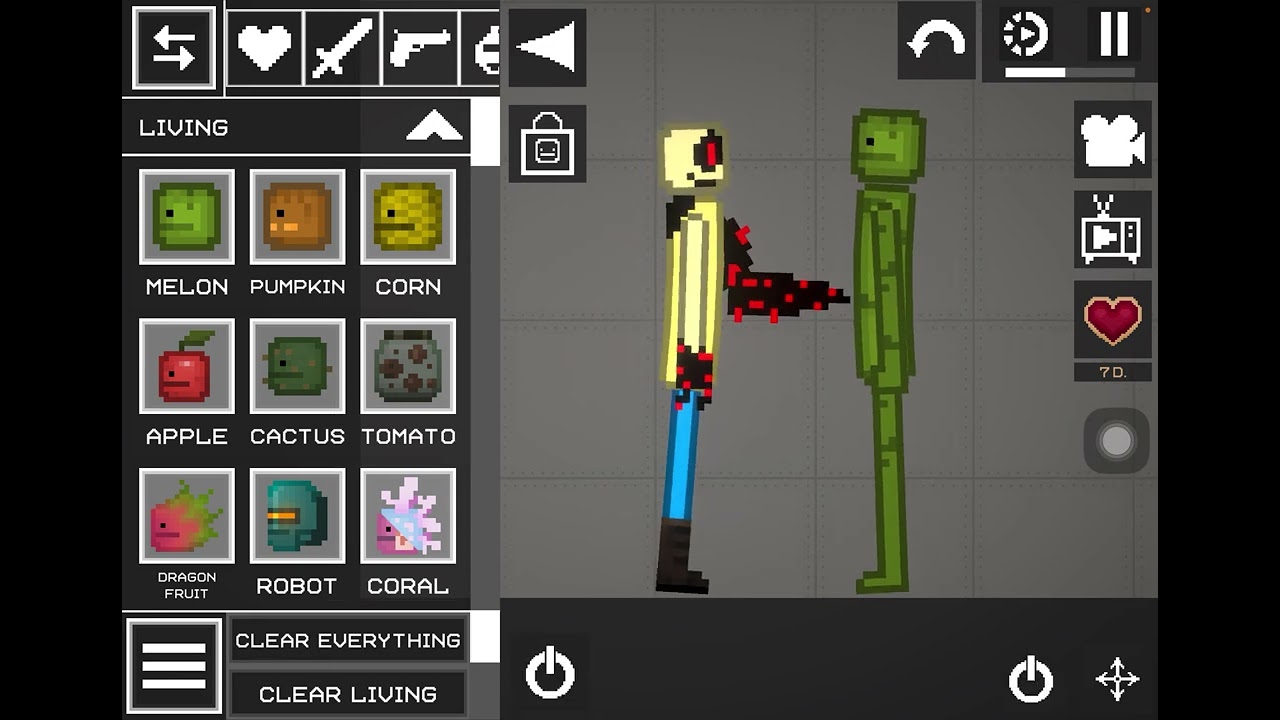 Showing my character mods  in melon sandbox