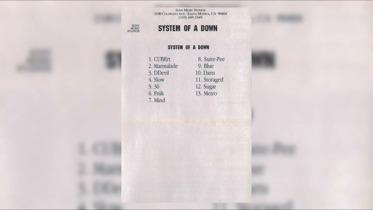 System Of A Down - Friik (Remastered 2022) HQ*
